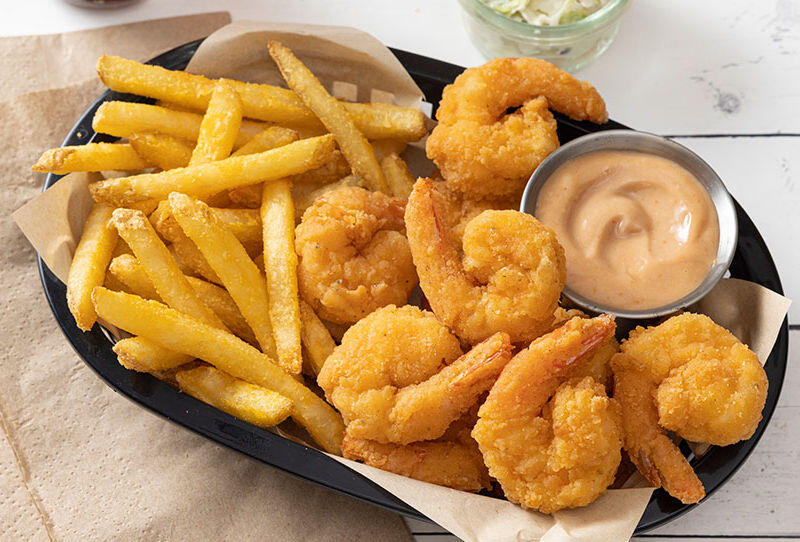 SHRIMP BASKET(6) & FRIES